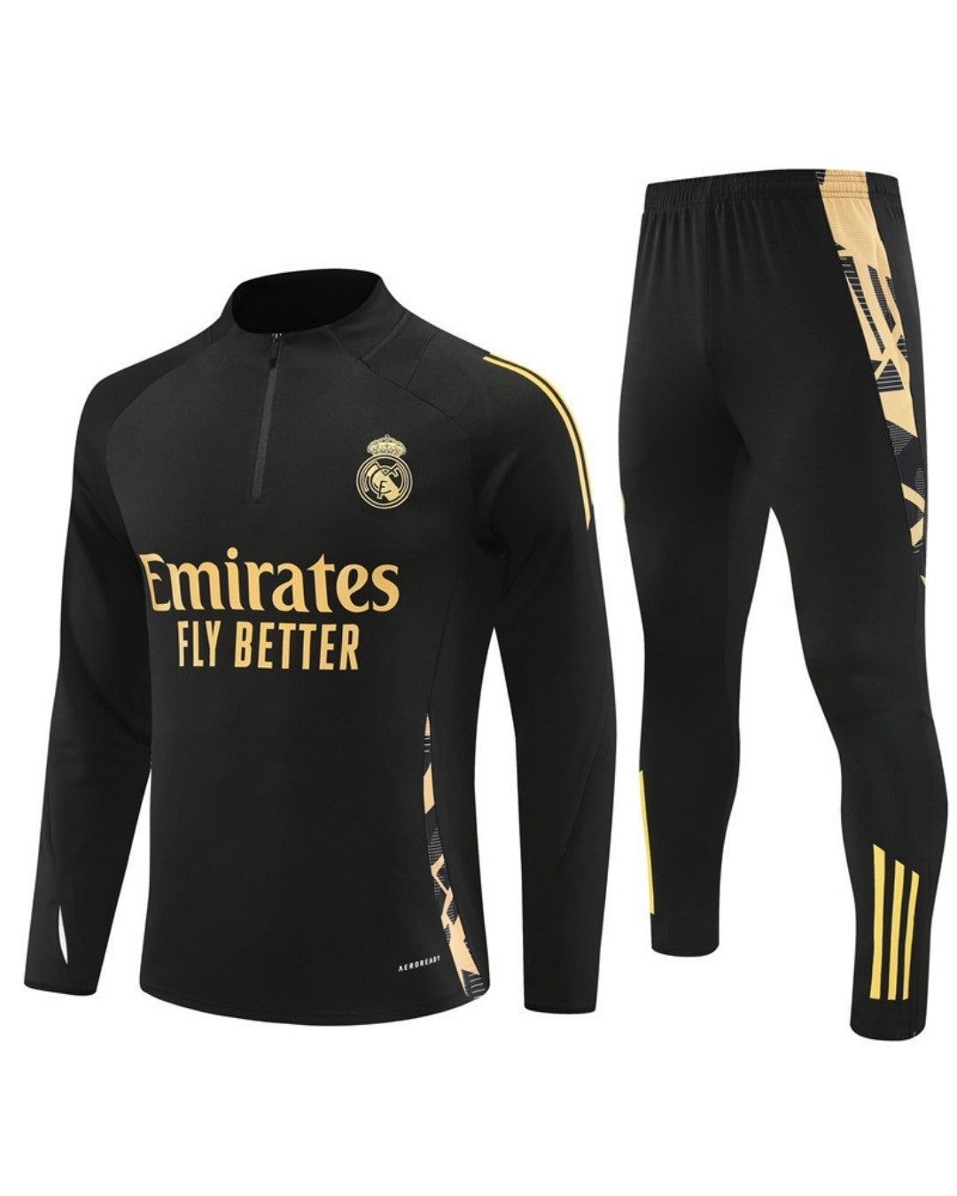 Real Madrid Black/Gold Tracksuit The NB-Store